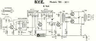 BYE TB5 3011 schematic circuit diagram